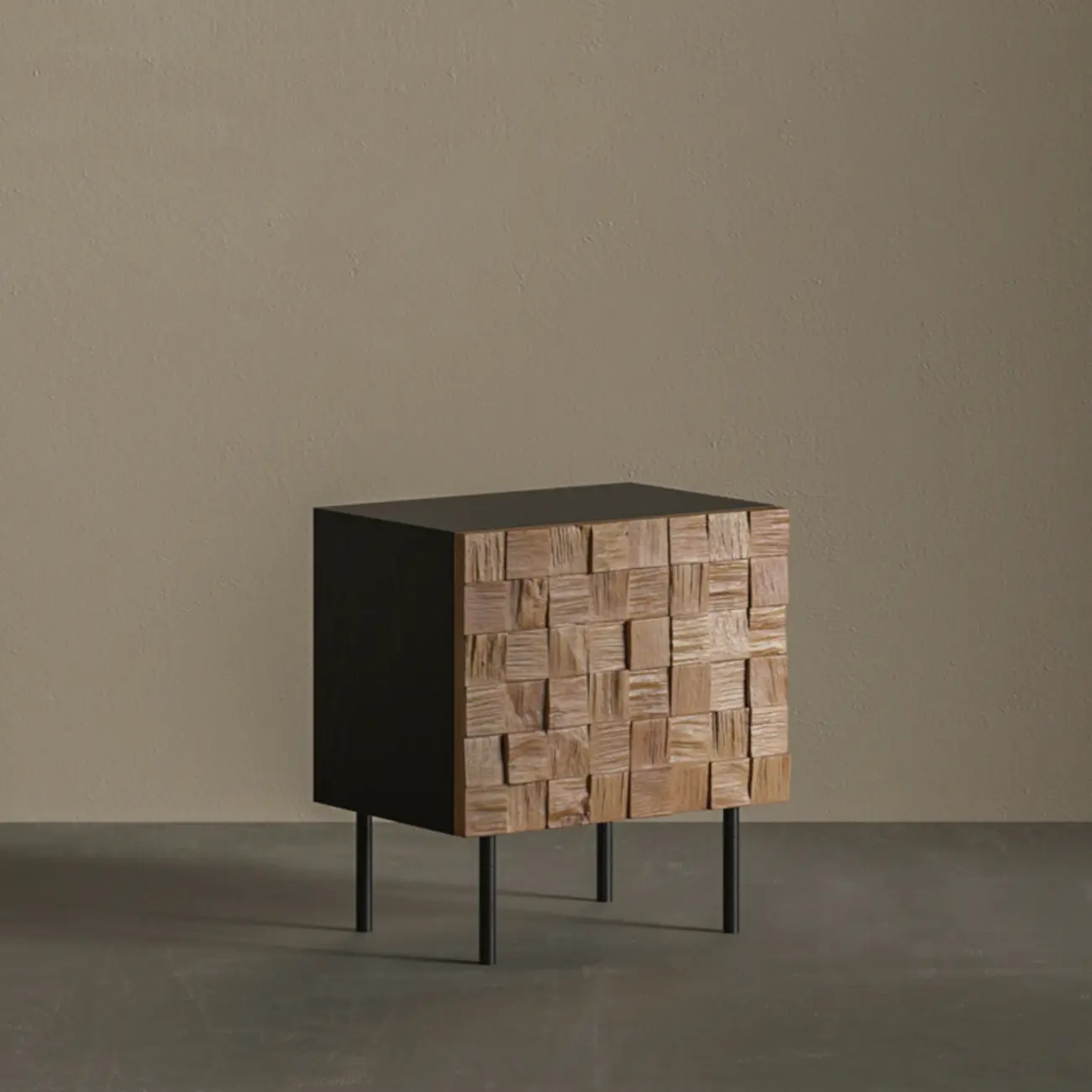 Mid-century Modern Wood Nightstand