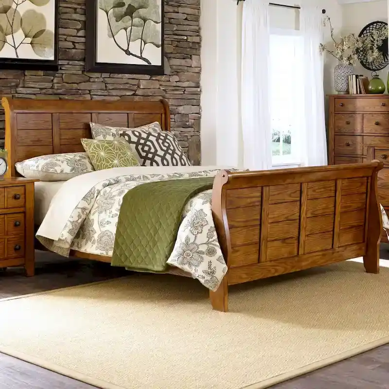 Mid-Century Modern TV Stand with Storage | Walnut Wood, Sliding Doors, Media Console