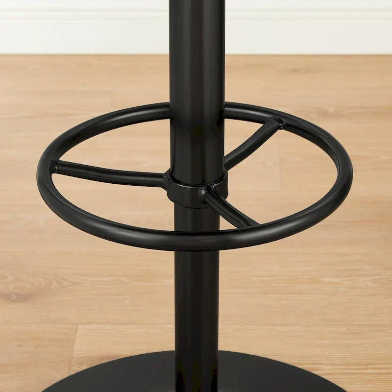 Art Leon Genuine Leather Bar Stool with Adjustable Height