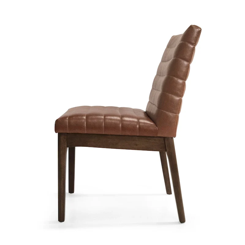 Vertically Quilted Upholstered Dining Chairs (Set of 6)