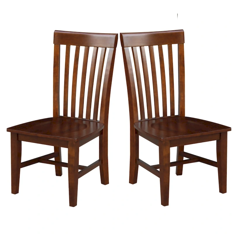 International Concepts Solid Wood Cosmo Tall Mission Chairs, Set of 2