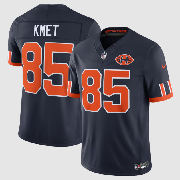 Chicago Bears Cole Kmet Navy 2026 Rivalries Collection Stitched Limited Jersey
