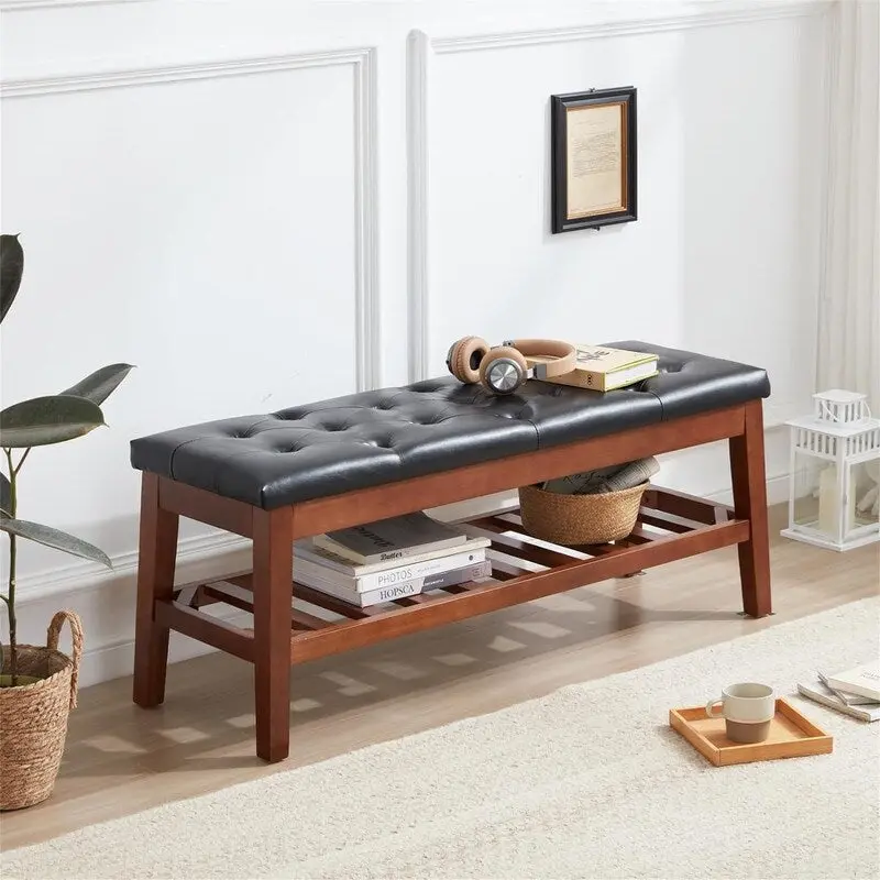 Shoe Bench Entryway - 43.3 D x 14 W x 18 H