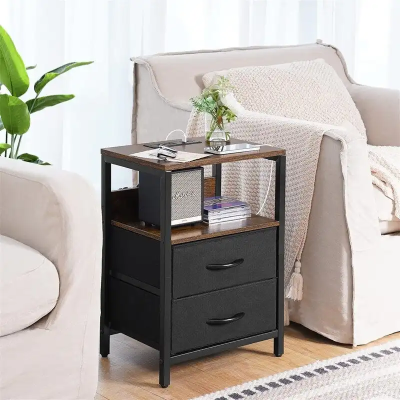 Nightstand with Charging Station