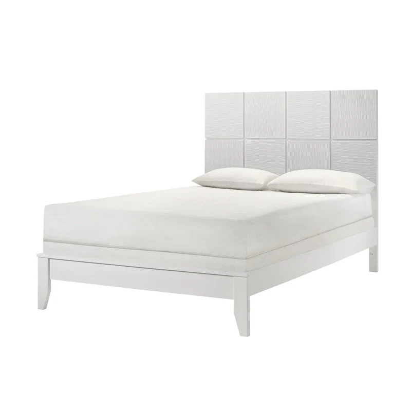 Sim 4 Piece White Panel Bedroom Set