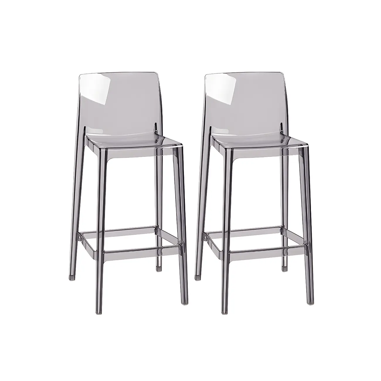 Modern Acrylic Transparent Stylish Rectangle Bar Stool