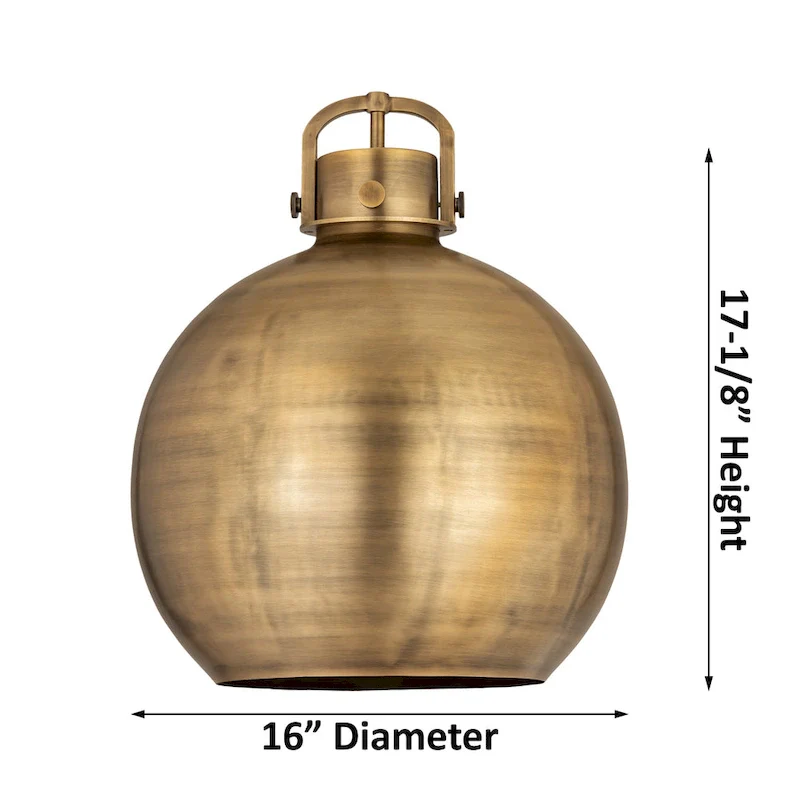 Innovations Lighting Newton Metal Sphere - 1 Light 16  Stem Hung Pendant