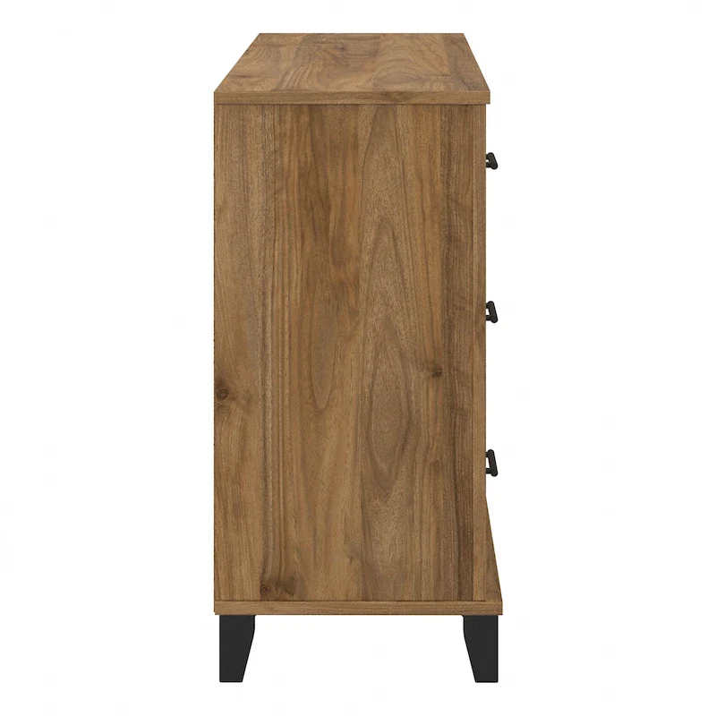 Transitional Grain-textured Grey Dresser