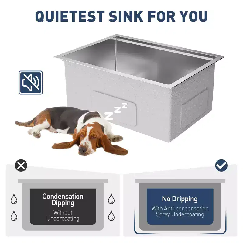 Undermount Kitchen Sink, 32x19 in Stainless Steel Kitchen- Single Bowl Sinks, Modern Top Mount 16 Gauge Workstation Sink-with Cutting Board
