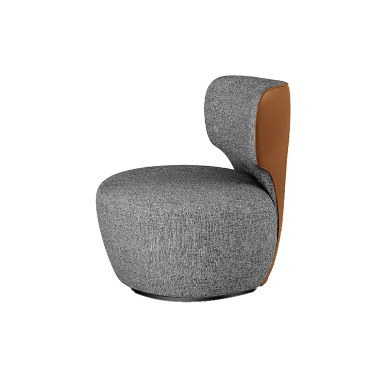 Glam Fabric Swivel Accent Chair with Scratch Resistant