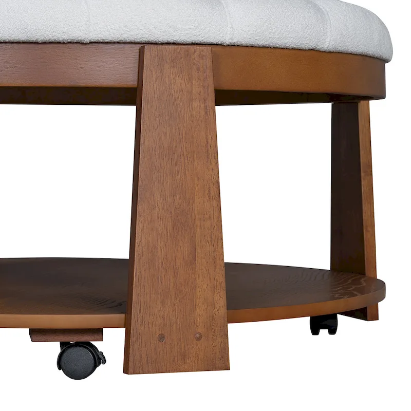 Modern Large Round Ottoman Coffee Table