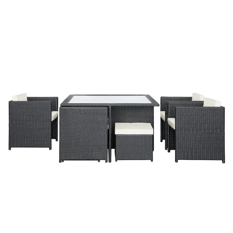 Transposed 9-piece Outdoor Patio Dining Set