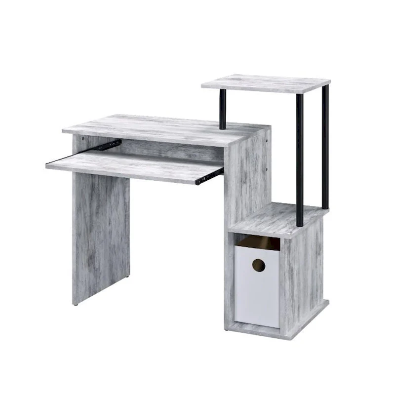 Wooden Computer Desk with Keyboard Tray