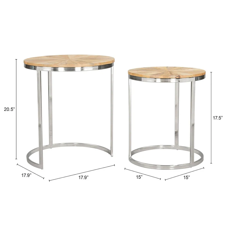 Bari Nesting Table Set Natural