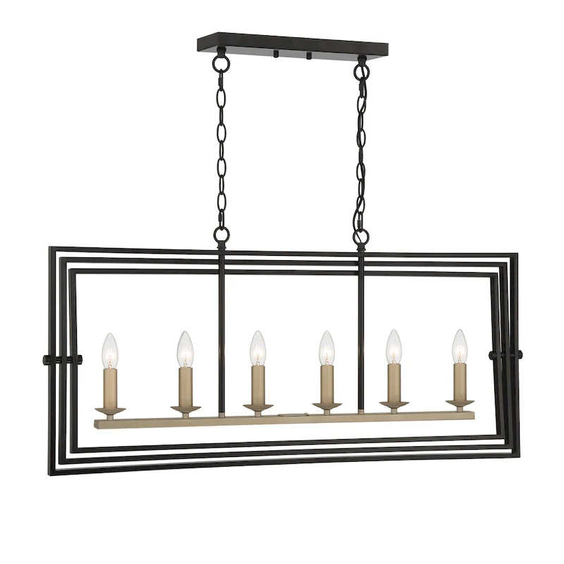 6 - Light Kitchen Island Pendant - 15.16 D*39.96 W*18.62 H
