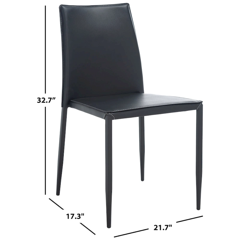 SAFAVIEH Roxana Dining Chair (Set of 2) - 21.7 W x 17.3 L x 32.7 H - 22Wx17Dx33H