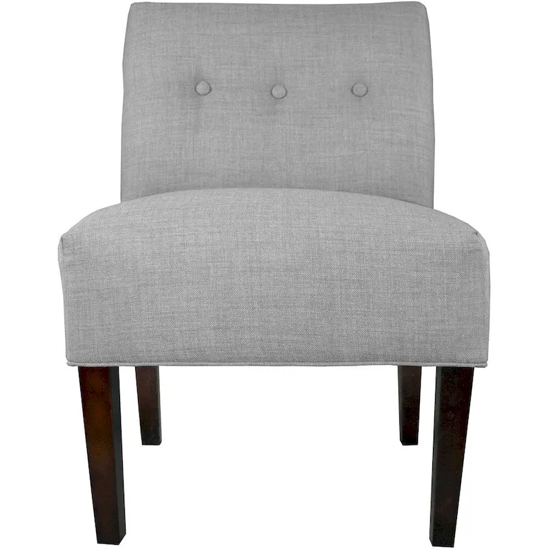 Samantha Button Tufted Ikat Accent Chair
