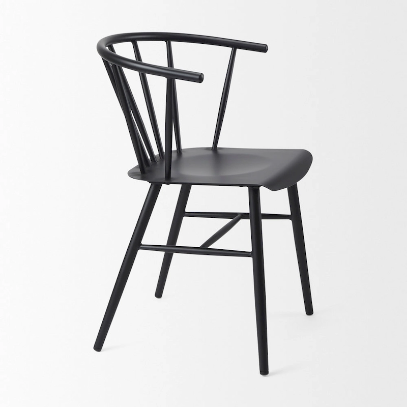 Colin Black Metal Dining Chair - 21.2