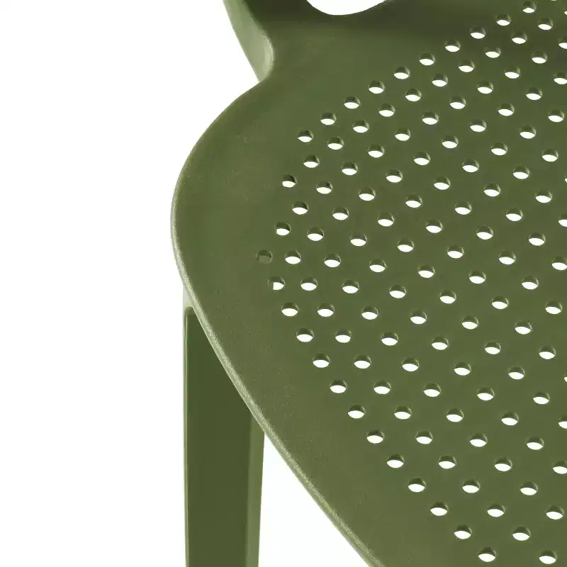WestinTrends Playa 3-Piece Round Metal Bistro Dining Table Set And Stackable Resin Patio Dining Arm Chairs