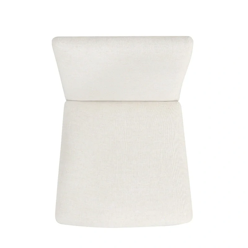 HomePop Modern Upholstered dining chair - Cream Textured Woven (Set of 2)