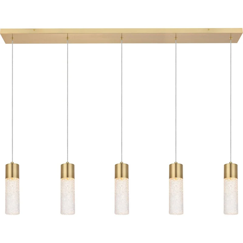 Elegant Lighting Constellation 5 Light 42  Wide LED Suspension Linear