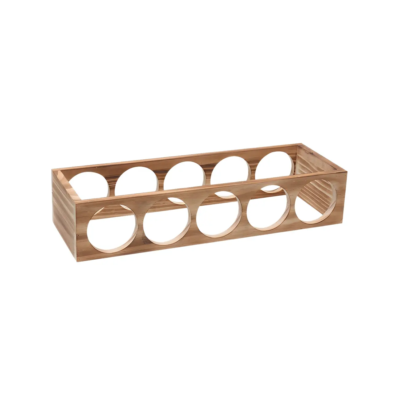 Natural Wooden Stackable Wine Rack Tabletop Wine Holder