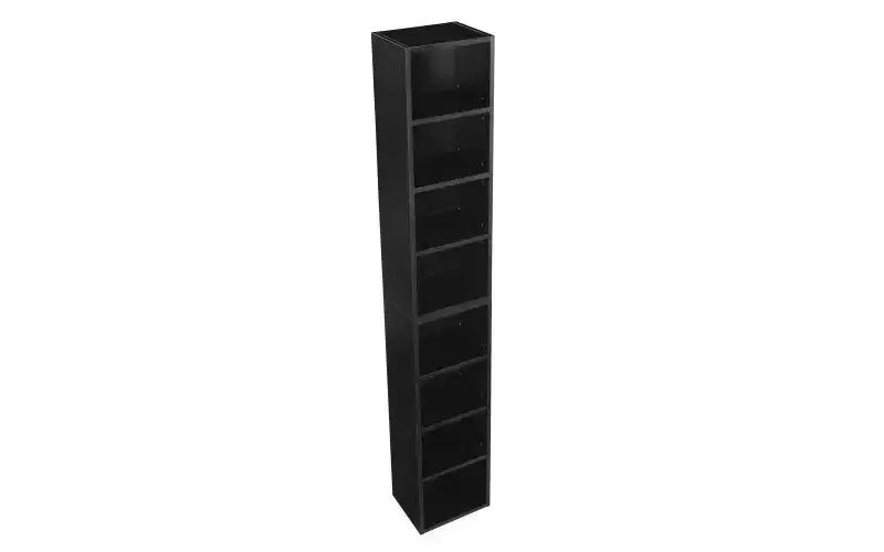TUYOHW 8-Tier Tall Bookshelves,Narrow Cube Storage Cabinet,Display Bookshelf with Adjustable Shelves,Vertical Bookcases for Living Room,Office