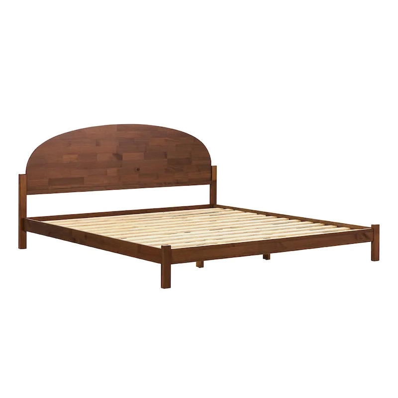 Middlebrook Designs Arched Headboard Solid Pine King Bed