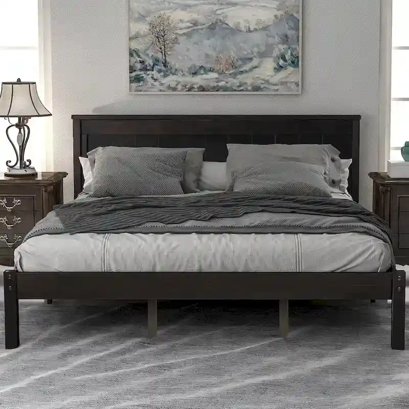 Platform Bed Frame with Headboard