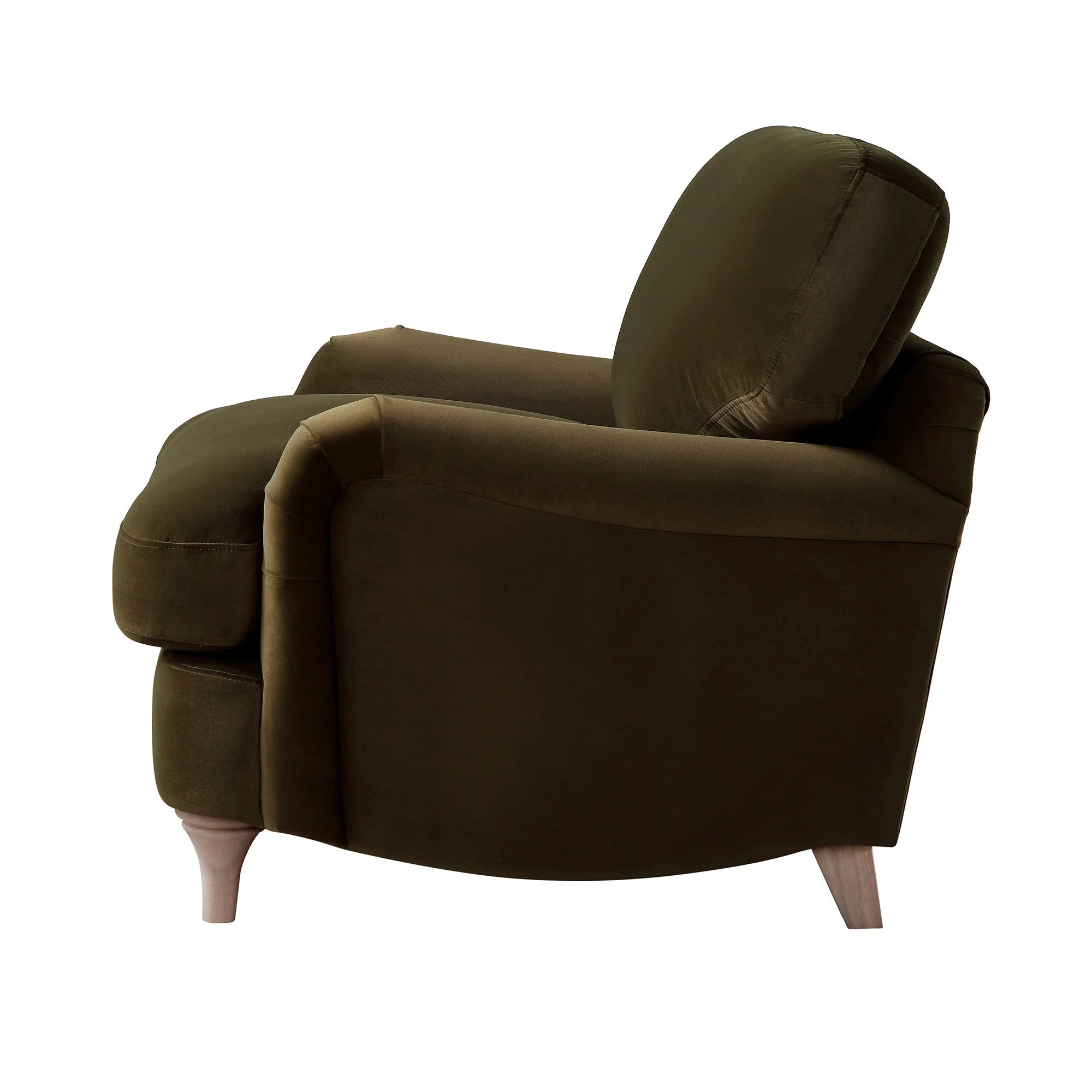 Seaweed Velvet Sofa, 1-Seater