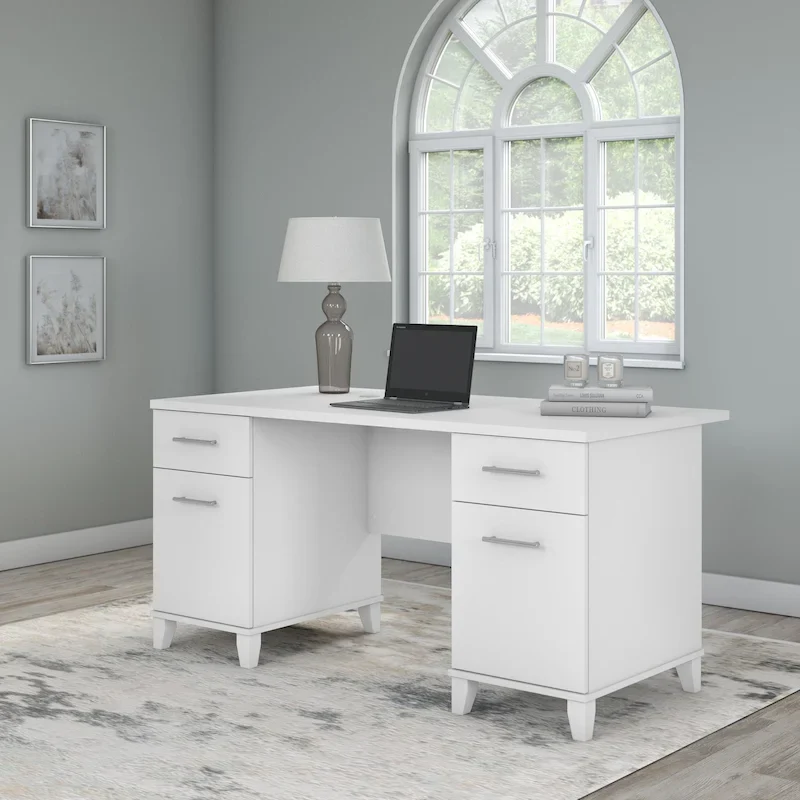 Bush Furniture Somerset 60W Office Computer Desk with Drawers