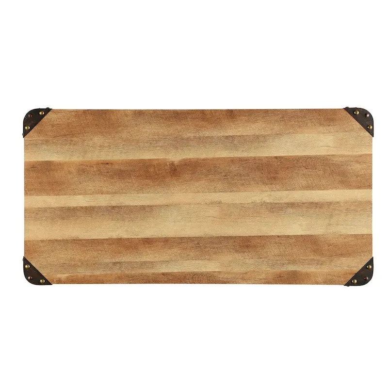 Wini Industrial Black 47-inch Metal Computer Desk by Furniture of America