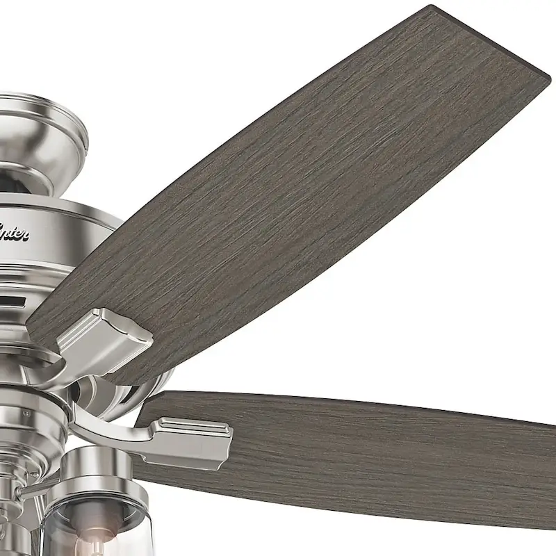 Hunter Fan Bennett Brushed Nickel/ Grey Oak 52-inch Ceiling Fan