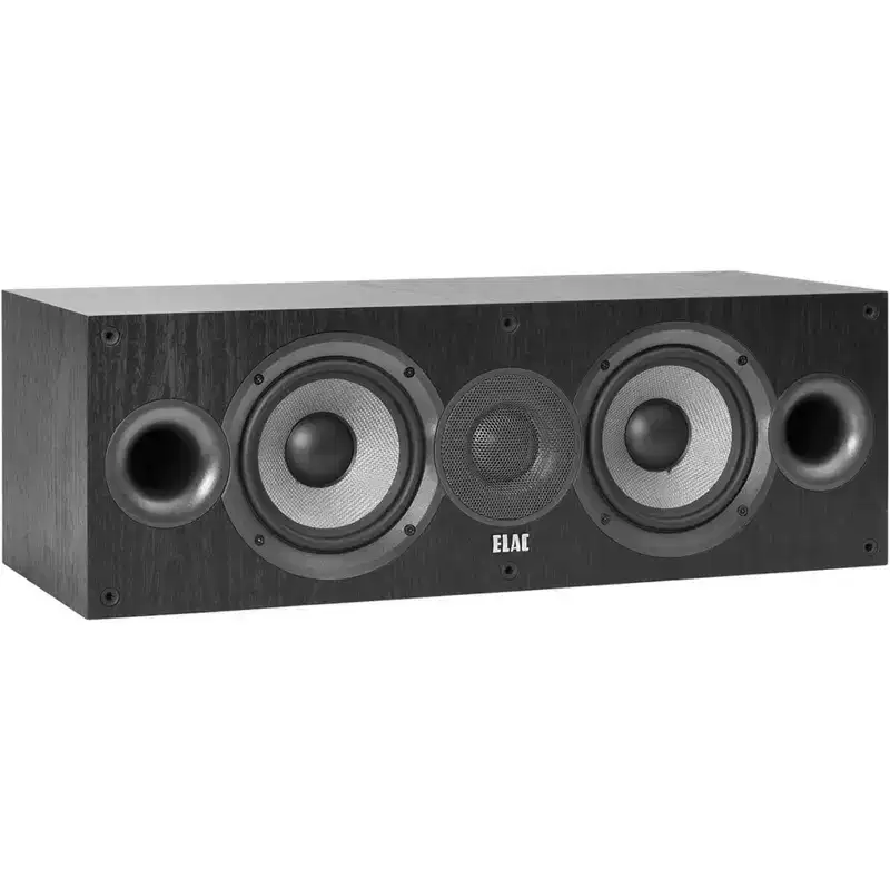 ELAC Debut 2.0 DC52-BK 5.25 MDF Cabinet Center Speaker for Home Theaters and Systems, Black