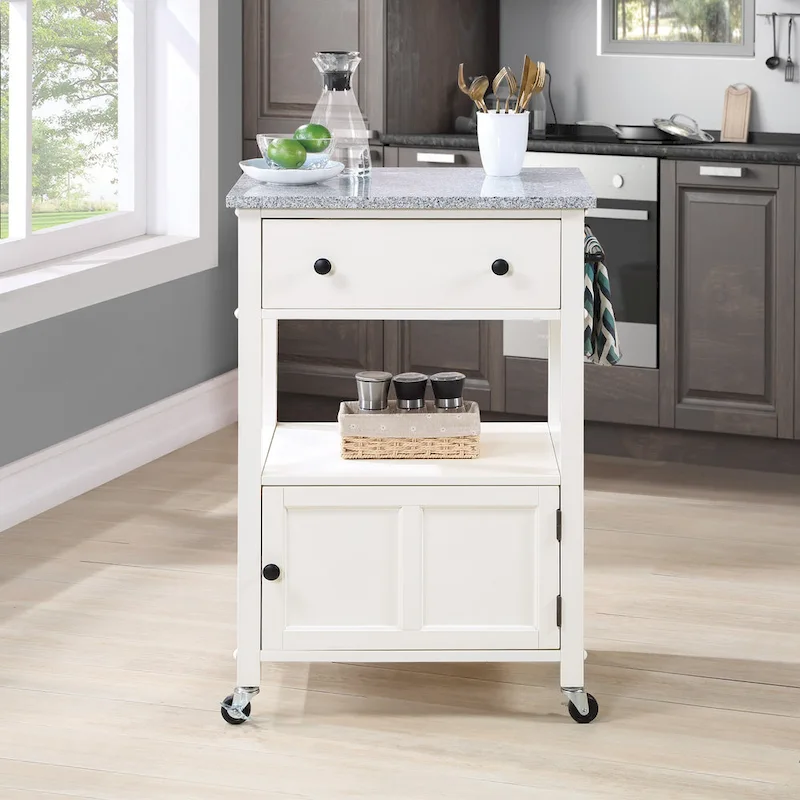 Fairfax Kitchen Cart with Granite Top