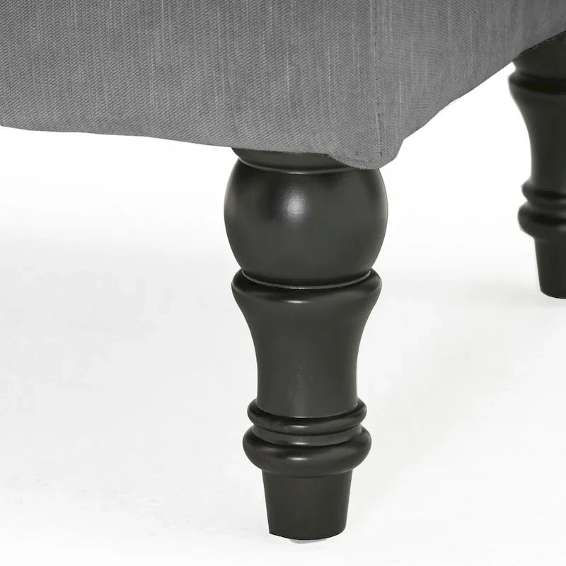 Jeremy Modern Tufted Fabric Pillow Top Ottoman by Christopher Knight Home