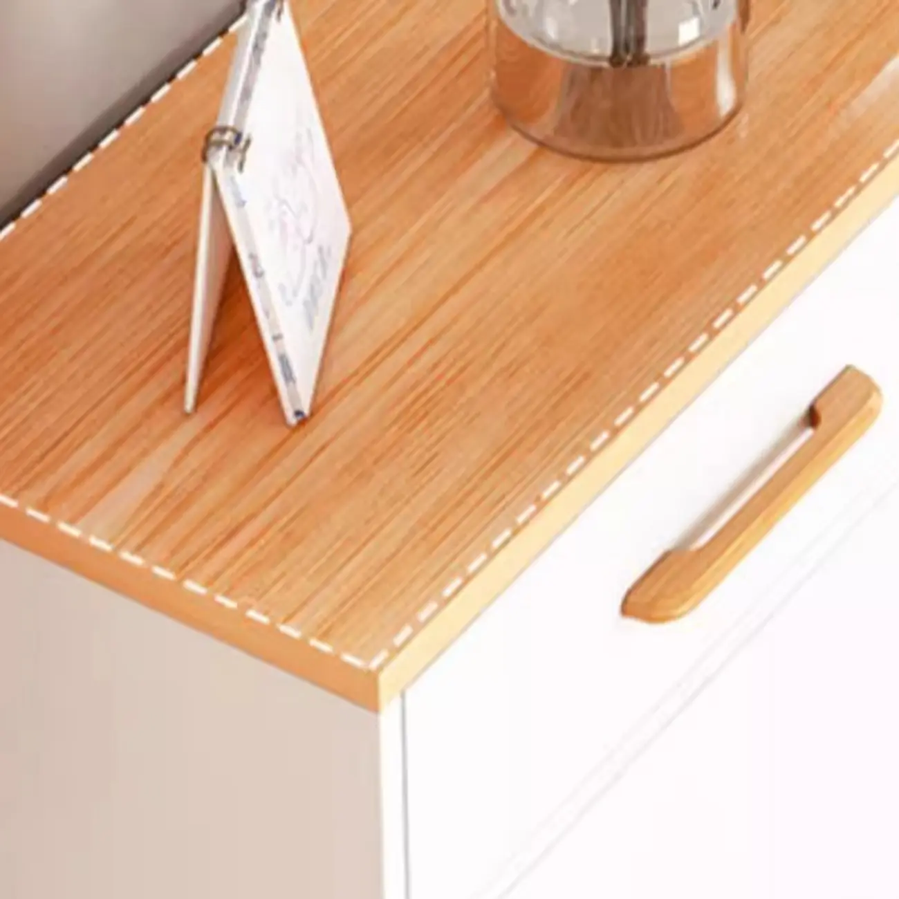 Entryway Modern Wood Shoe Cabinet with Flip-Out Drawer