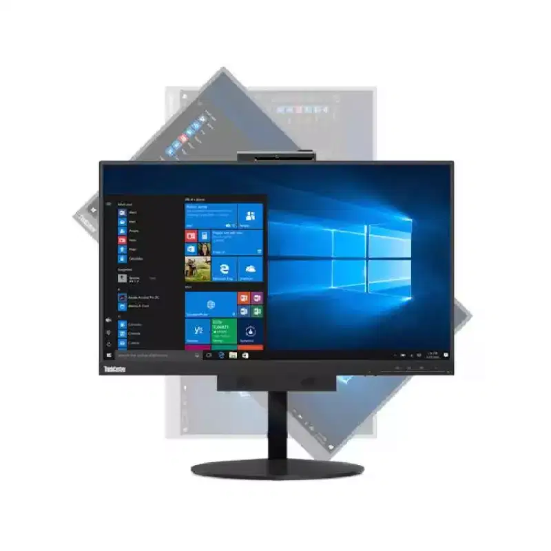 Refurbished: Lenovo Thinkcentre TIO 24 G3 23.8 G3 Monitor 16:9 IPS 60Hz 4ms 1 USB 1DP Black - Manufacturer Refurbished