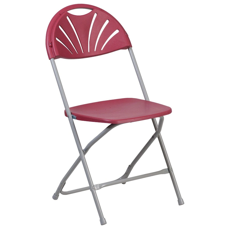 650 lb. Capacity Plastic Fan Back Folding Chair