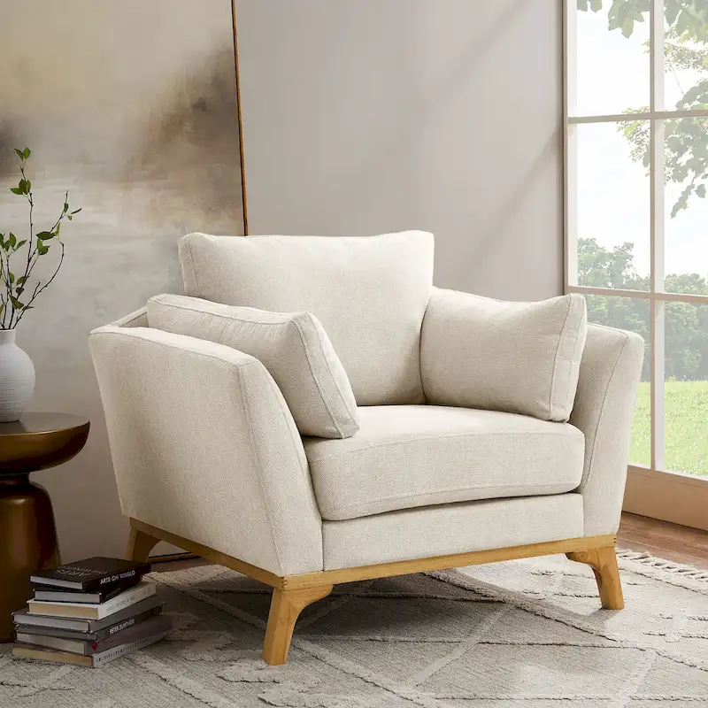 VANOMi 41.7  Modern Flared Arm Accent Chair