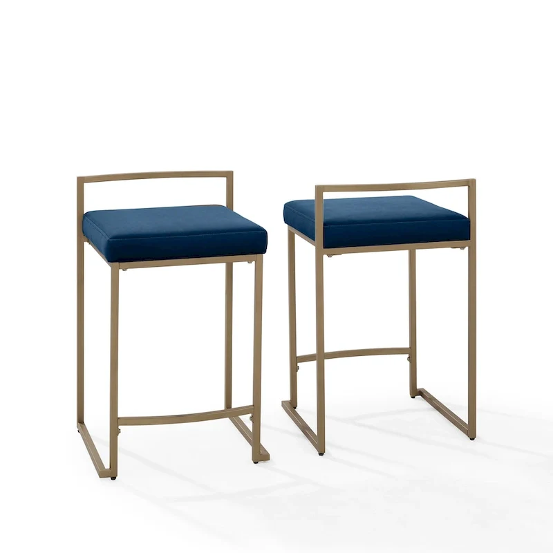 Harlowe 2-Piece Counter Height Bar Stool Set