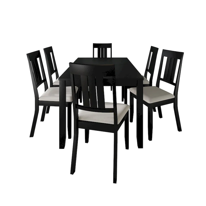 CraftPorch Classic 7-piece Wooden Dining Set