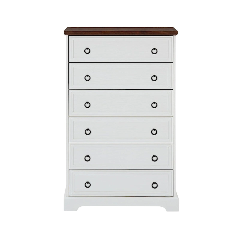 Modern 6 Drawer Cabinet Dresser Tall Chest of Drawers Closet