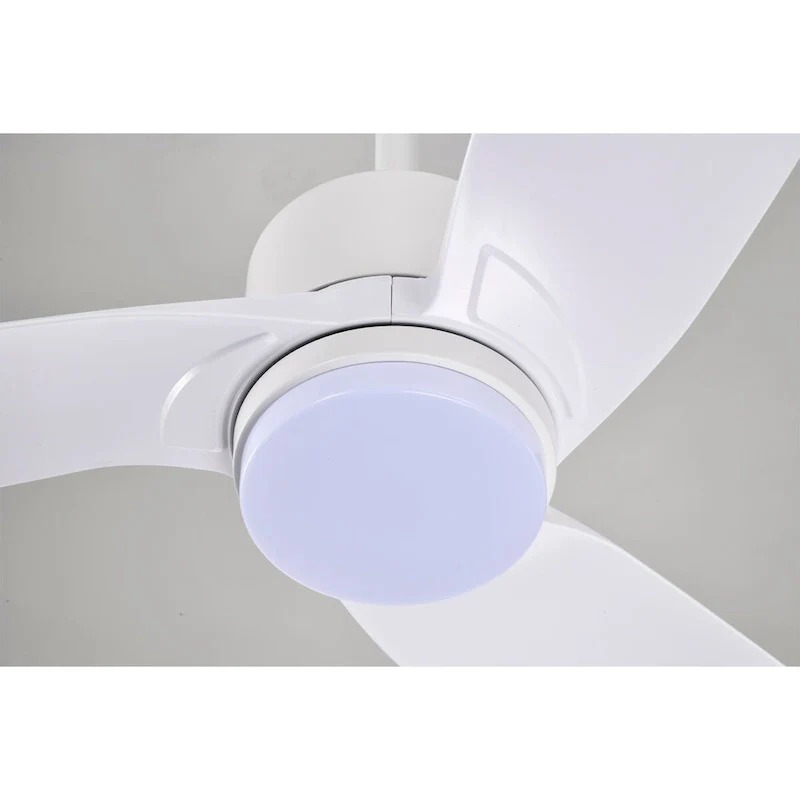 Heshor 3-Blade LED Lighted Ceiling Fan with Remote