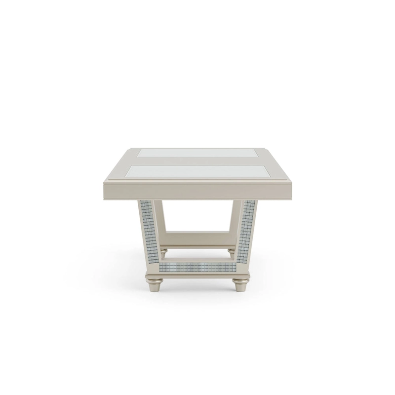 Medlee Glam Grey Wood 7-Piece Dining Table Set by Furniture of America