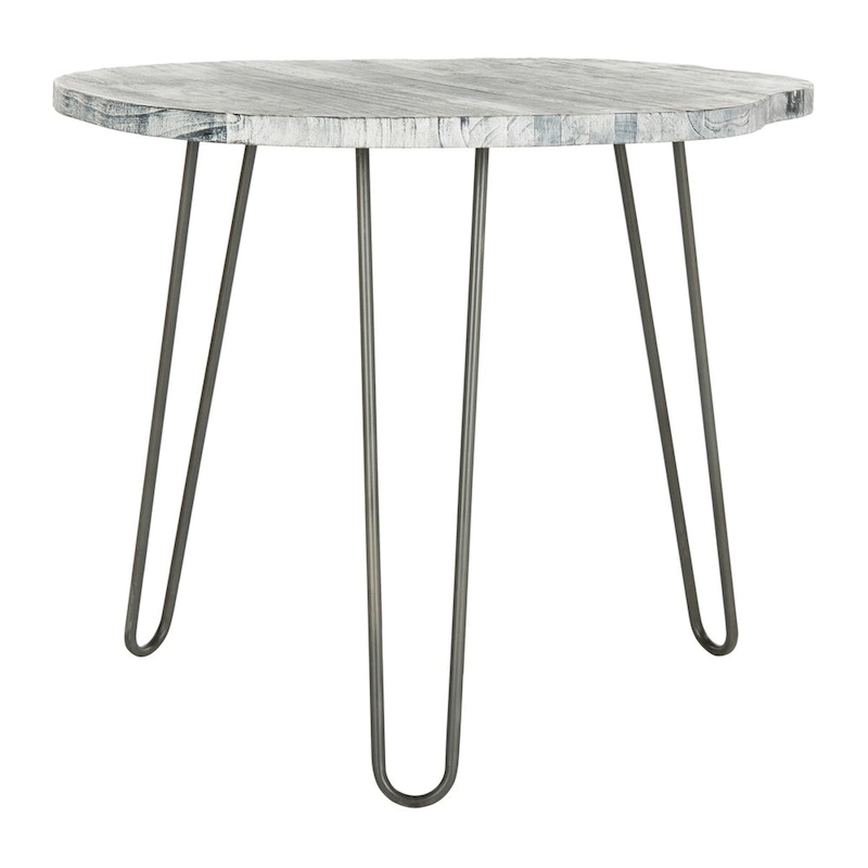 SAFAVIEH Lozka Wood Top Grey / White Wash Dining Table - 39.4 x 35.4 x 29.9 - 39Wx35Dx30H