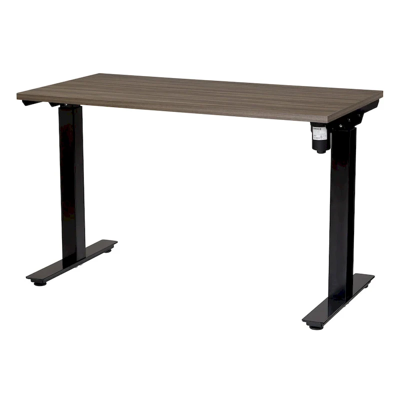 Walnut / White / Black Electric Height-Adjustable Standing Desk – Single