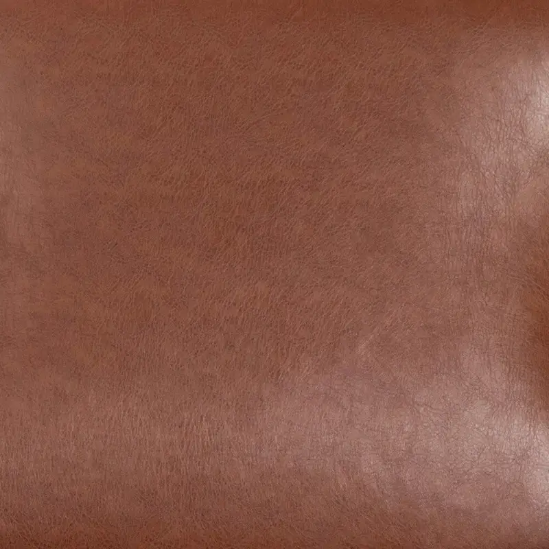 Mid-Century Modern Armchair with Wooden Frame and Faux Leather Cushions