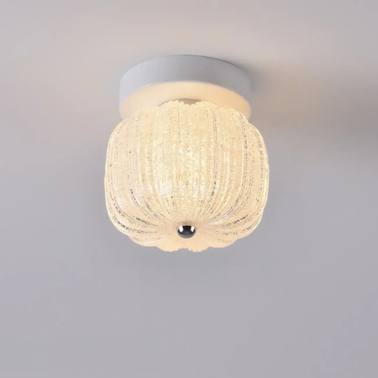 Mini Drum Shape Hallway Semi Flush Mount Ceiling Light