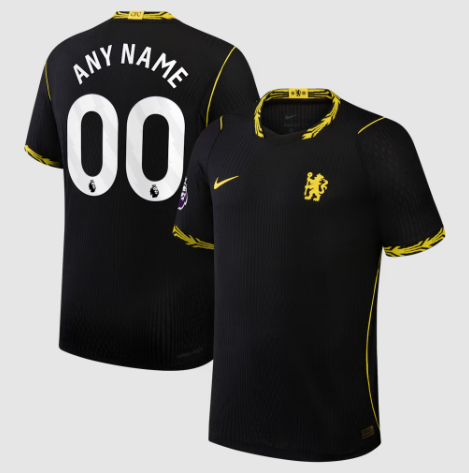 Chelsea 2026-27 Away Match Authentic Custom Jersey - Black